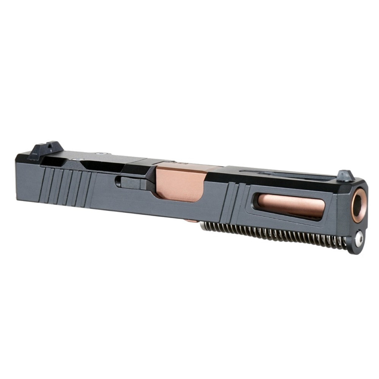 Complete Assembled Mercury Precision Cerakote Ported Slide for Glock 19 – Choose Your Barrel