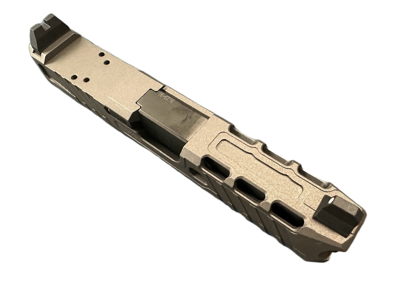 Complete Assembled Tungsten LFA Raptor RMR Slide with Tall Sights for Glock 19 – Choose your Barrel